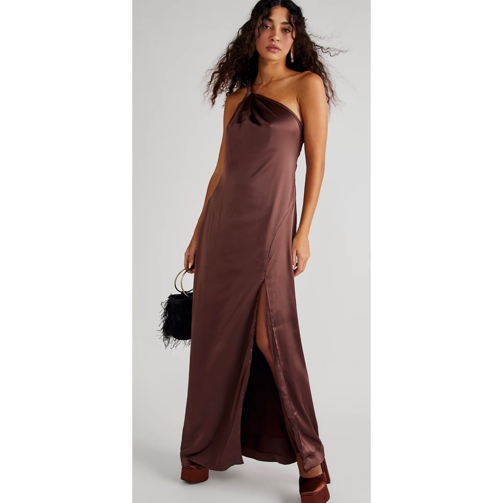 Free People Victoria Dress Size 14 One Shoulder Maxi Dress - Picture 1 of 5